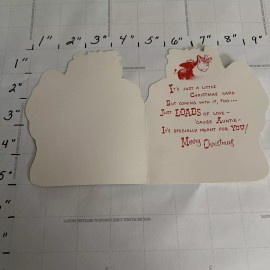 Vintage Aunt Auntie Christmas Card With Envelope Elephant Toys