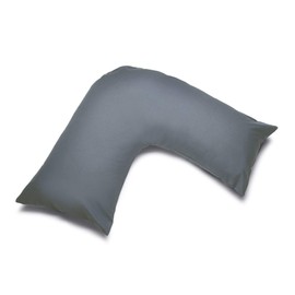 Belledorm V-Shaped Pillowcase, 200 Thread Count, Orthopaedic (Grey)