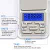 SSGP Bascula Gramera Digital (500g/0.1g),BáScula De Cocina,BáScula ElectróNica,BáScula PrecisióN,Pantalla Lcd,Mini,Acero