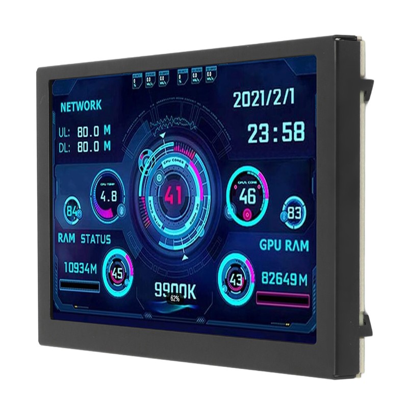5in IPS USB Mini Screen Computer Temp Monitor PC Sensor