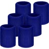 Willbond 6 Pack Wrist Sweatbands Sports Wristbands for Football Basketball,