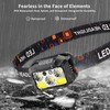 Rechargeable LED Headlamp 2-Pack, 800 Lumens, USB-C, IPX4 Waterproof, 8