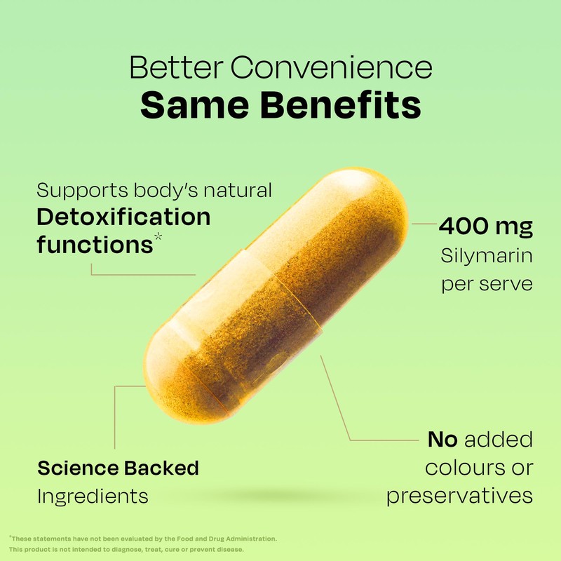 Auric Herbal Liver Support Supplement (Silymarin), Turmeric, Garlic, Ginger for
