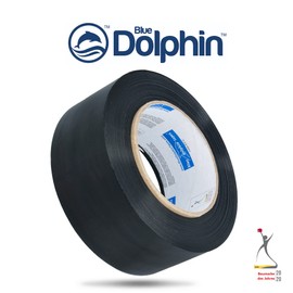 Blue Dolphin™ Universal Waterproof Tape Black 50 mm x 50 m Indoor and Outdoor | Professional Fabric Tape Duct Tape for Construction Film Painter's Fleece Masking Film Painter's Film Repairing Fixing