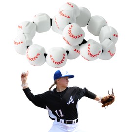 GQIRIL Wrist Ankle Weights for Women - Set of 2 (0.36 lb Each) Wearable Waterproof Training Weight Bracelets, Silicone Strength Workout Weighted Bangles for Walking Running Pilates Aerobics (Baseball)