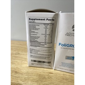 Advanced Trichology 2x Foligrowth Hair Growth Supplement 90 Capsules (180cap) New in Box Exp 04/2027