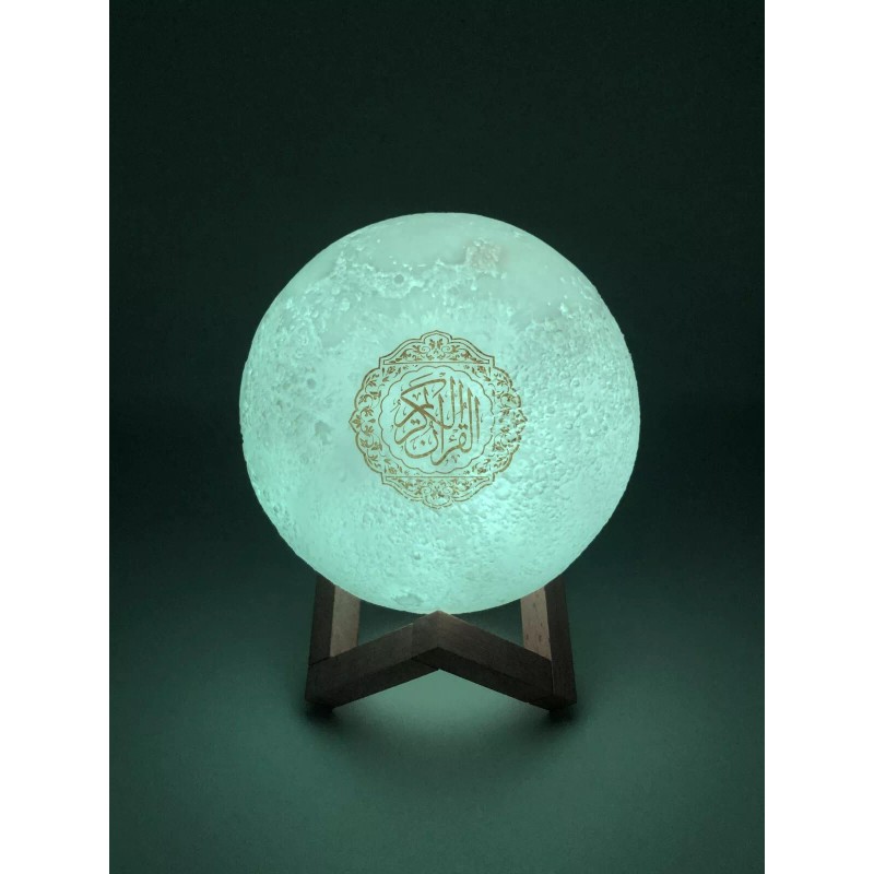 Moon Quran Speaker w/ Remote, includes 18 Reciters, 25 Translations,