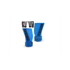 Zedegran® Crossfit Grips Carbon Compatible with and Without Magnesium, Fitness Gloves for Men and Women, Fitness Accessories, Calisthenics and Gym (Blue Stripes G)