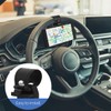 Parliky 3pcs Steering Wheel Phone Holder Cell Phone Clamp for