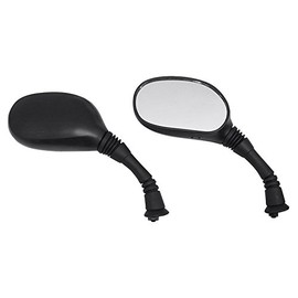 バイクパーツセンター(Bike Parts Center) バイクミラー ノーマルタイプミラー クリアレンズ ヤマハ車用 左右セット 6040