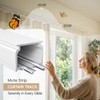 TEAKMAMA Ceiling Curtain Track,Heavy-Duty Silent Rail Set,6ft-9ft, White