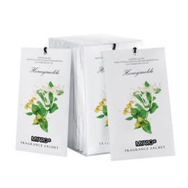 MYARO 12 Packs Honeysuckle Scented Sachets for Drawer and Closet, Long-Lasting Sachets Bags Air Freshener, Fresh Scents Potpourri Bags Home Fragrance Sachet for Lover