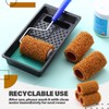 Teenyyou 3 Pcs 4 Inch Textured Paint Roller Set Small