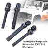 2pcs Telescopic Metal Drive Shaft Fit for SCX10 D90 RC