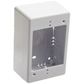 Hellermann Tyton TSRW-JB2 Single Gang Junction Box, 2" Deep, PVC, White