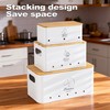 Tenforie Metal Potato Onion and Garlic Storage Tin Set of