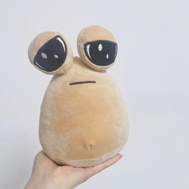 22cm/8.6in Pou Plush,Alien Pou Plush Toy,Kawaii Alien Stuffed Plush Doll Plushie Stuffed Animal Pou Doll,Children's Day Gift