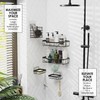 Clara Clark Shower Organizer - Adhesive Shower Shelf Caddy, Rustproof