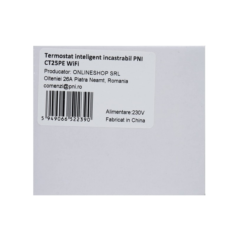 Built-in Intelligent Thermostat PNI CT25PE WiFi Internet Control Electric Underfloor
