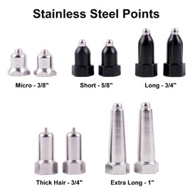 Educator Contact Points Remote Dog Training Collars, Stainless Steel, Micro 3/8-Inch