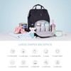 SUNVENO Diaper Bag Backpack with USB Charging Port, Large Capacity