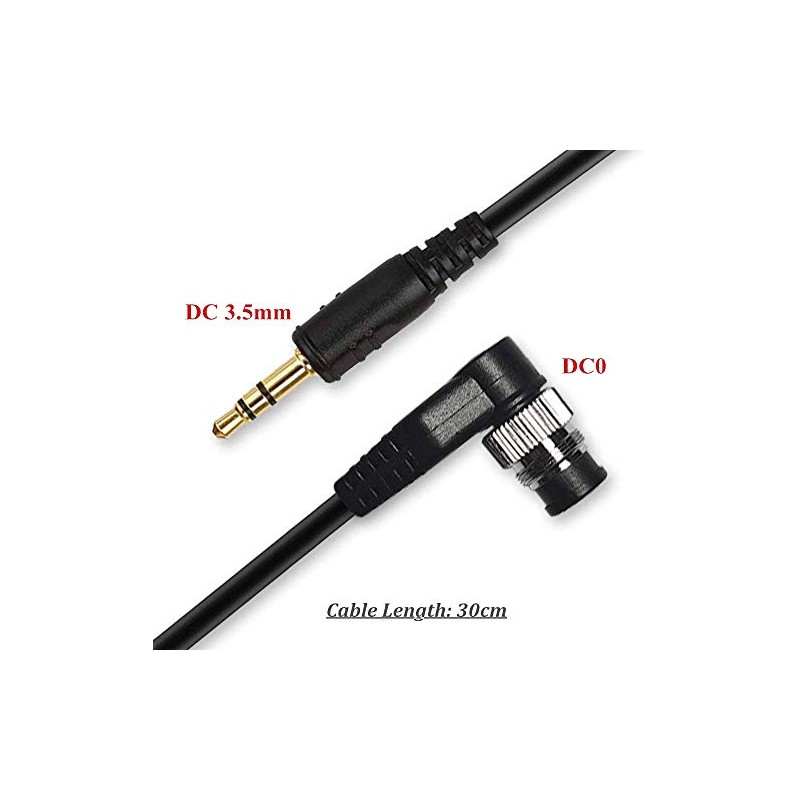 Pixel Remote Shutter Release Connection Cable DC 3.5 mm Jack