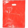 Unbranded Plastic Bags 500 Red Shopping Merchandise Gift Diecut Handles