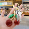 BIHRTC Cherry Bag Charm with Key Ring and Clip Cherry