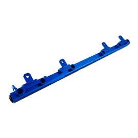 ASCIUTTA 1Pcs Billet Aluminum Fuel Rail Compatible with 1997-2001 Jeep Wrangler/TJ/Cherokee & 1995-2004 Jeep Grand Cherokee 4.0L L6 Gas 96 97 98 99 00 01 02 03 04 (Blue)