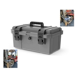 Heavy-Duty Tractor ROPS Toolbox, With Mounting Bracket, With Keyhole, Heavy Duty Toolbox, Tractor, ATV, UTV, Truck, Utility Vehicle Universal (1 PCS Beige)