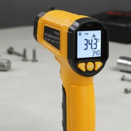Termómetro Digital Industrial Infrarojo Laser. (-50 -600 C)                                                                                           