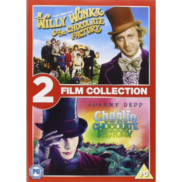 Willy Wonka And The Chocolate Factory / Charlie And The Chocolate Factory (2 Disc Box Set) [DVD] [2007]