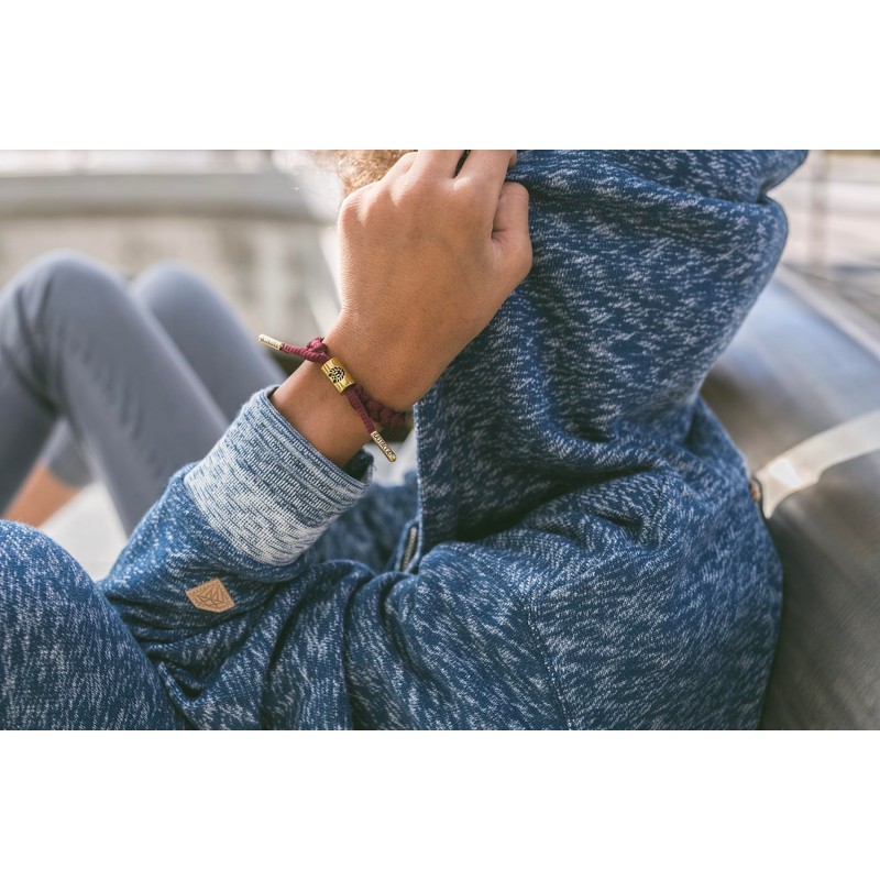 Rastaclat Braided Bracelet for Men and Women - Merlot Burgundy