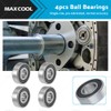 MAX COOL 6202-16-2RS 4PCS Ball Bearings Z2 16x35x11mm Double Sealed