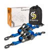 Strapinno 2PCs Retractable Ratchet Tie-Down Straps,5,000 lbs Breaking Strength- 2