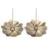 Mini Pure Copper Incense Holder Lotus Flower Incense Burner Coil