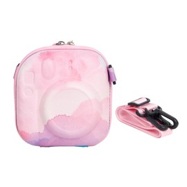 MUZIRI KINOKOO Bunte harte EVA-Hülle für Fuji Instax Mini 12/Mini 40/Mini 11/Mini 99/Mini 90/Mini 8/Mini 7+ Kamera, Sofortbildkamera-Aufbewahrungstasche mit Schultergurt, Dreamy Cloud, Kameratasche