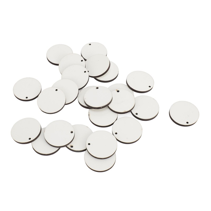 72Pcs Sublimation Keychain Blanks Bulk Set Double Sided Round DIY
