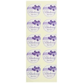 Cotta 9390 Flavor Stickers, B, Blueberry, Purple, 1.0 x 1.0 inches (2.5 x 2.5 cm), 100 Sheets