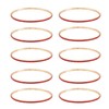 HZMAN 10 Pcs Tennis Bracelets Set for Women Girl 14K
