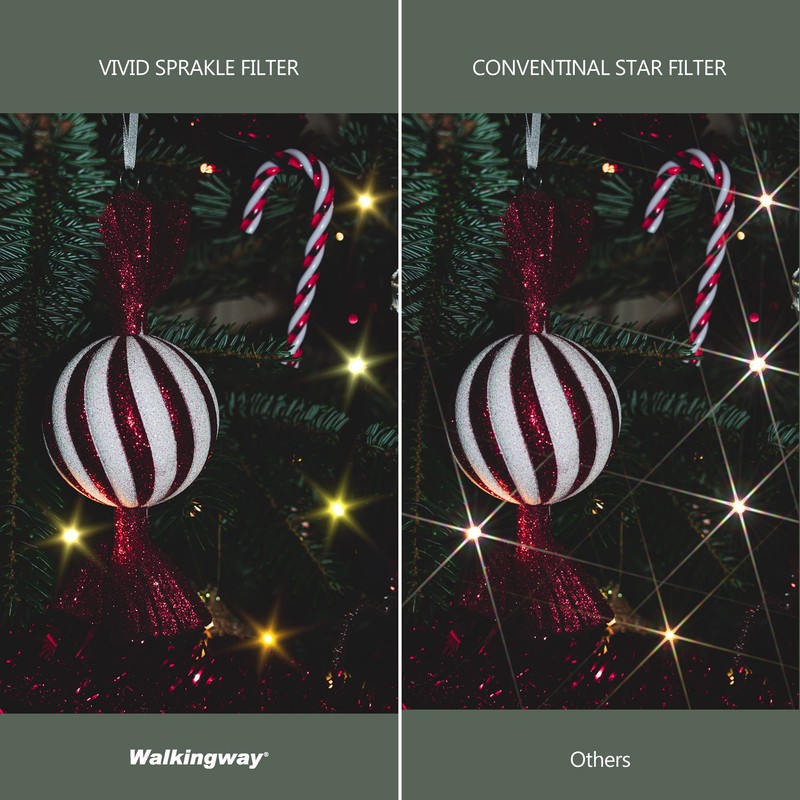 Walking Way Sparkle Star Filter - 82MM Variable Twinkle Effect