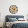 Eruner Rustic Large Wall Clock Silent Battery Operated for Farmhouse