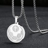 ST-Power Soccer Cross Sports Pendant Bible Verse Luke 1:37 Athletes