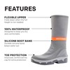 Grundens DECK-BOSS Boot | Durable, Waterproof, Grey, M 15