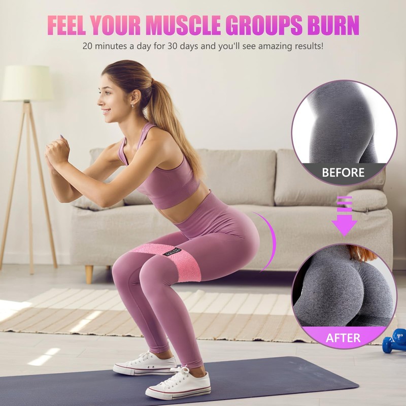 Resistance Bands for Working Out, Exercise Workout Bands for Women