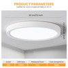 queffigle 30cm LED Ceiling Light Bathroom 28W 3125lm 180W Equivalent