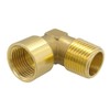 Hooshing 2PCS 90 Degree Street Elbow 1/2" NPT Male to