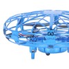 Hand Controlled Flying Drone Children Flying Toy Blue Hand Drone