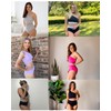 Holipick White Women One Shoulder High Waisted Bikini Sets Two