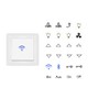 Switch Sticker Set with 24 Stickers Light Stickers and Fan